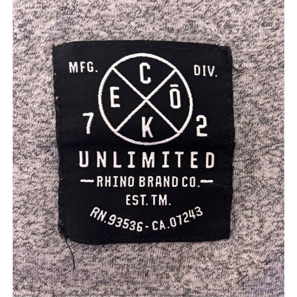 Ecko Unltd Shirt Mens 4XL Graphic Tee Gray White Black T Shirt - Picture 6 of 8